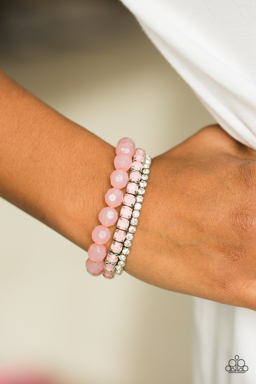 Paparazzi ♥ Beautiful Bravado - Pink ♥  Bracelet