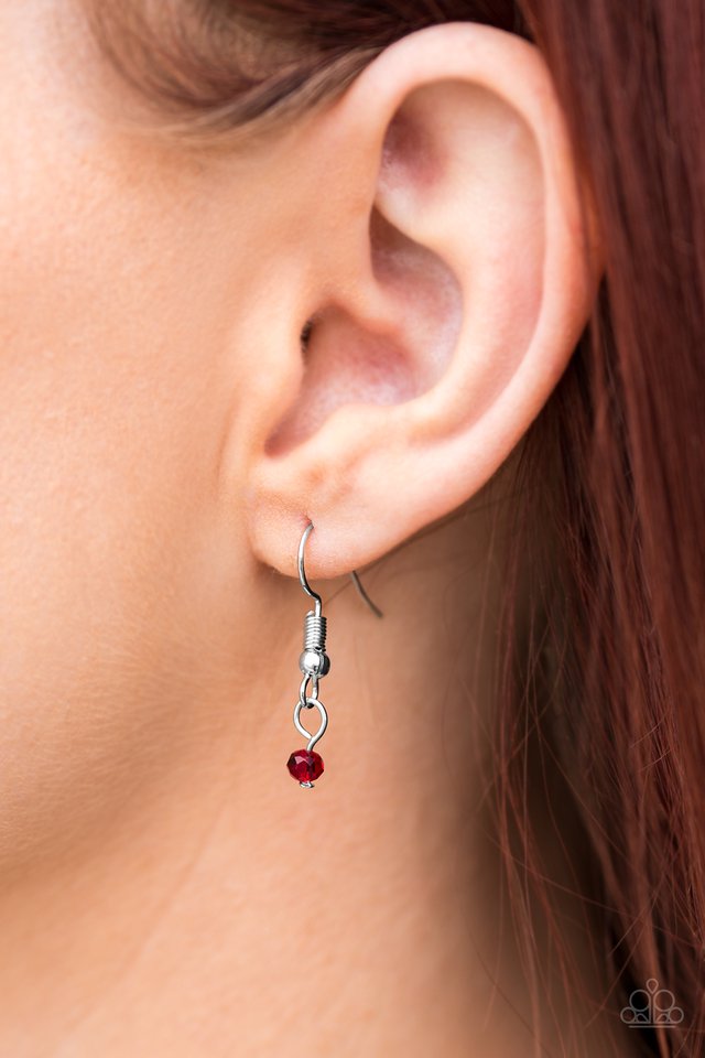 Paparazzi ♥ Glitter Go-Getter - Red Lanyard ♥ Lanyard