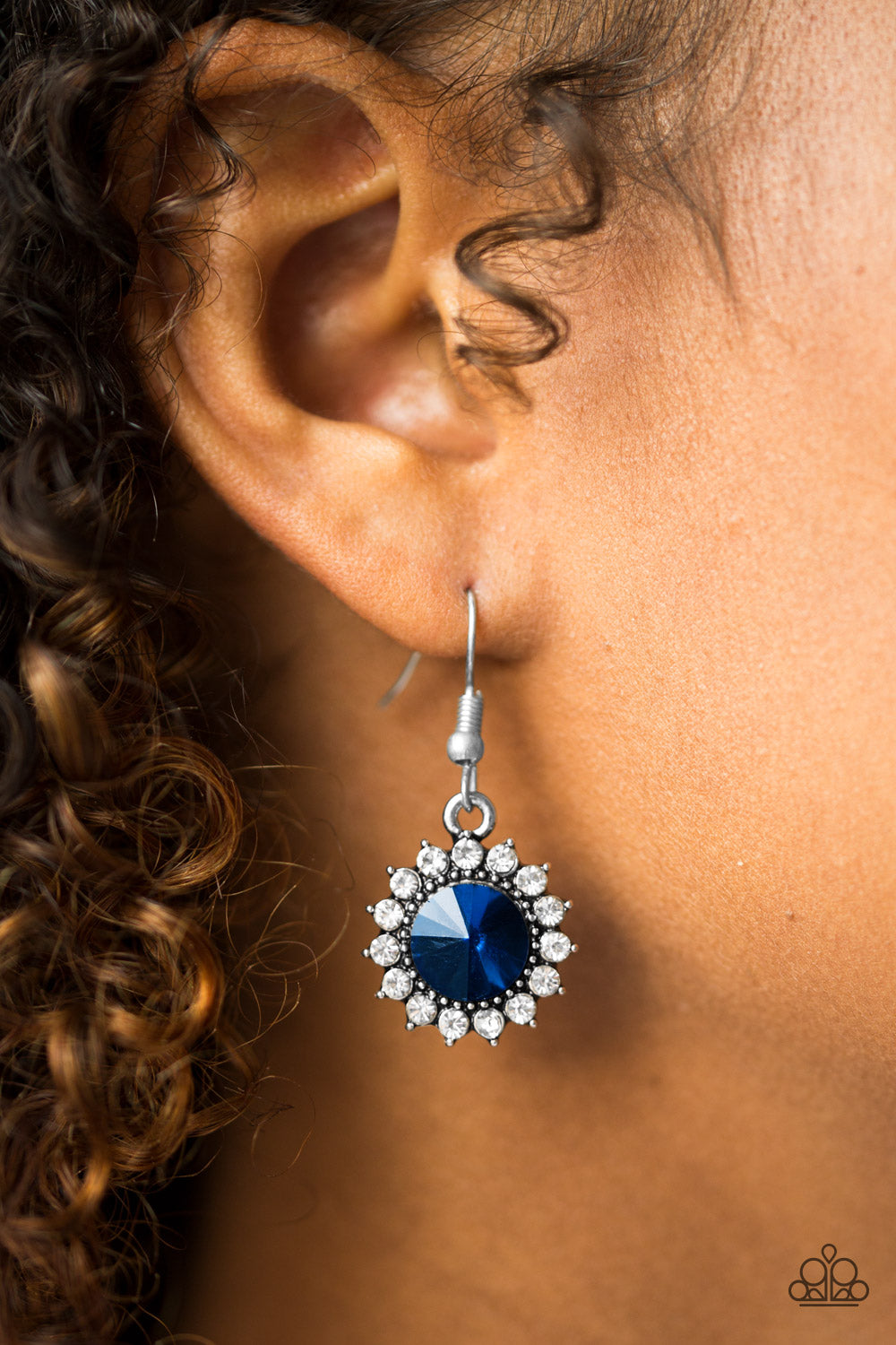 Paparazzi ♥ Bring In The BEAM Team - Blue ♥  Earrings
