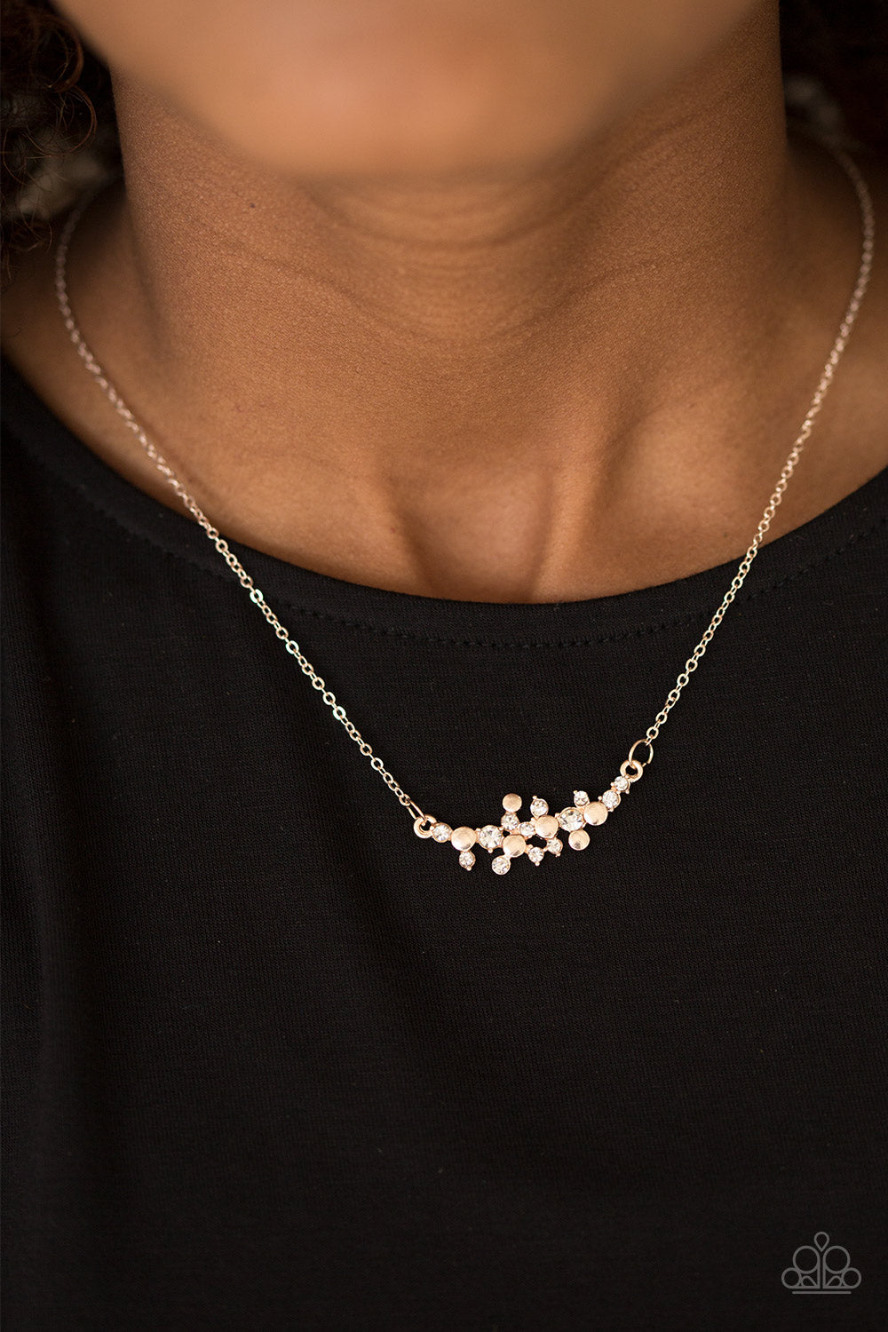 Paparazzi ♥ Star Gazing Shimmer - Rose Gold ♥  Necklace