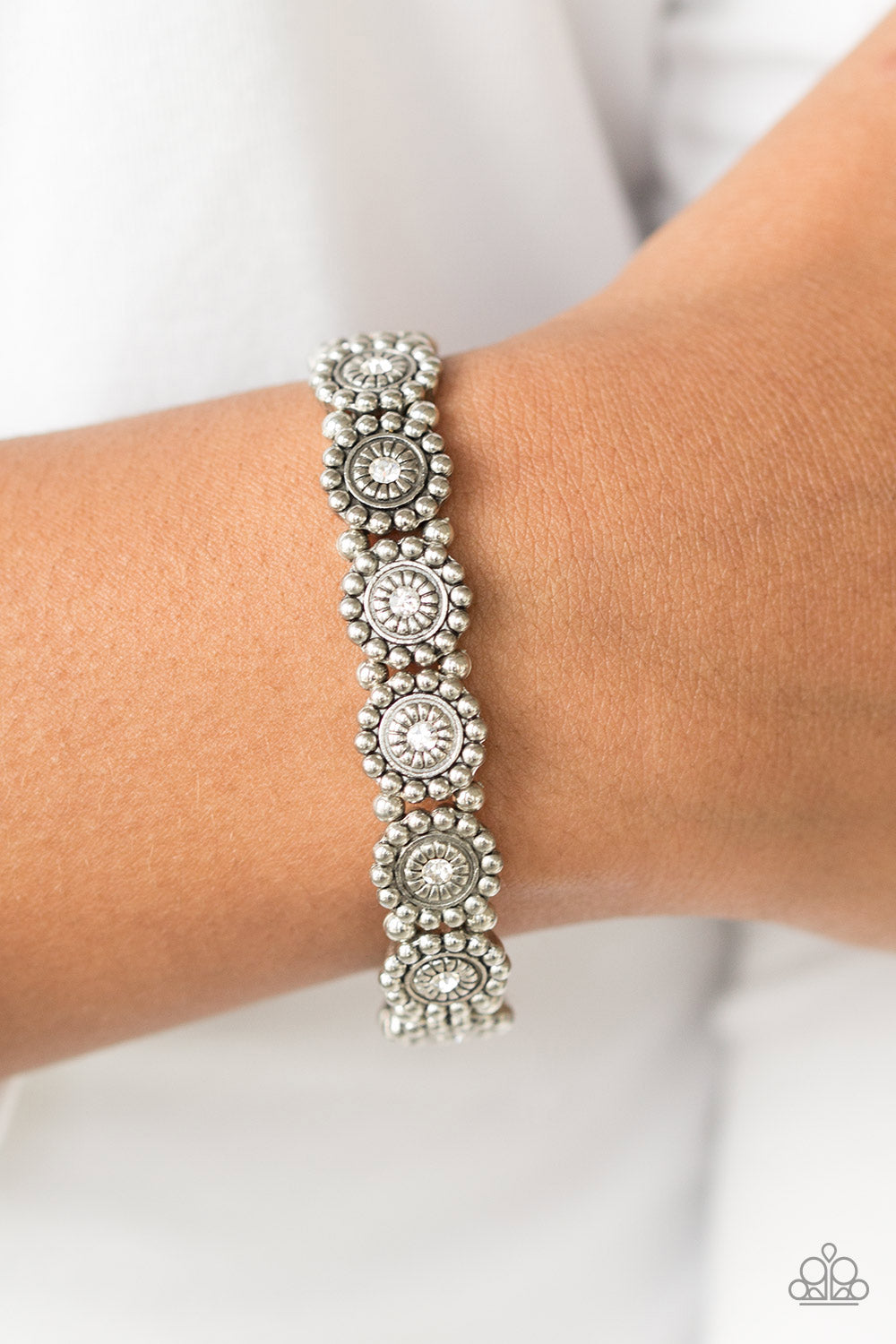 Paparazzi ♥ MARIGOLD Mine - White ♥  Bracelet