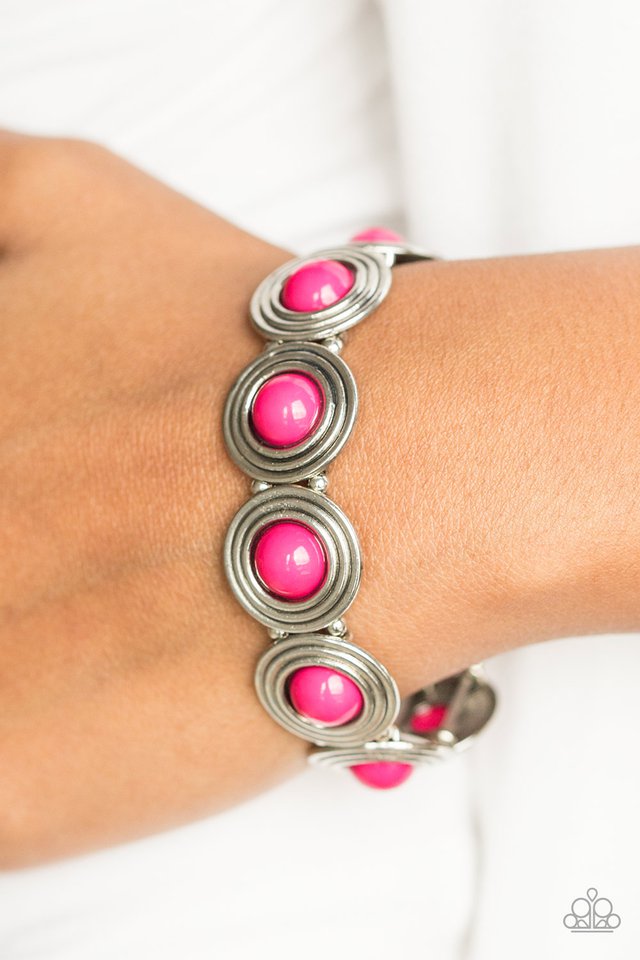 Paparazzi ♥ Adventurously Amazon - Pink ♥ Bracelet