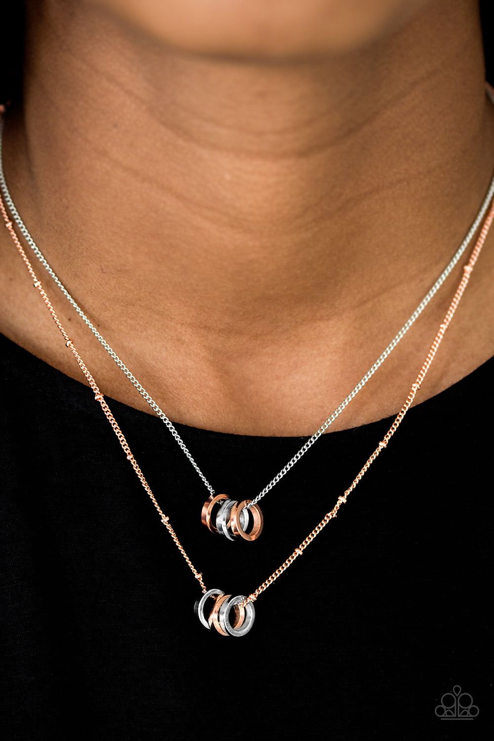 Paparazzi ♥ Radiant In Rings - Multi ♥  Necklace