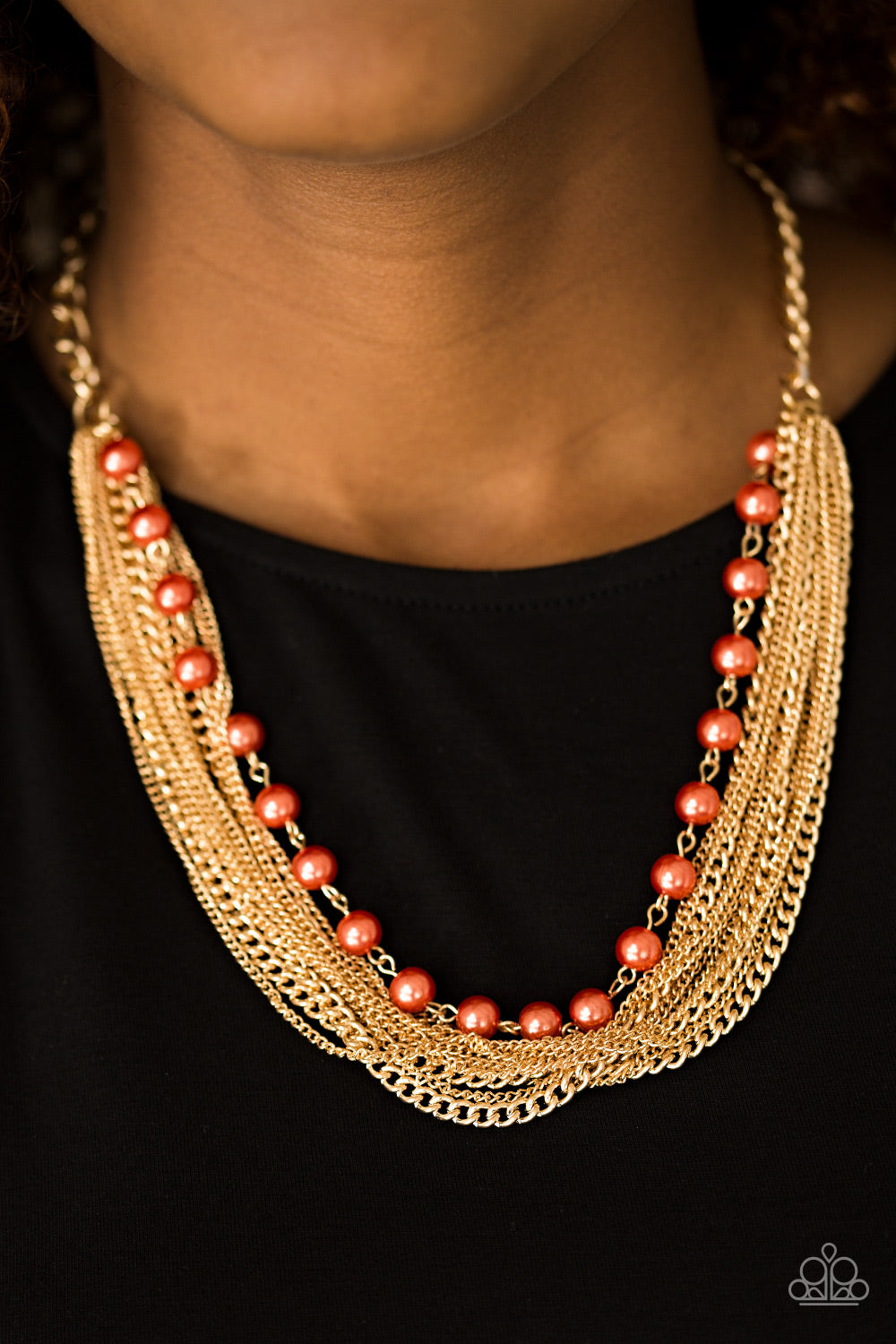 Paparazzi ♥ Fierce Fashion - Orange ♥  Necklace
