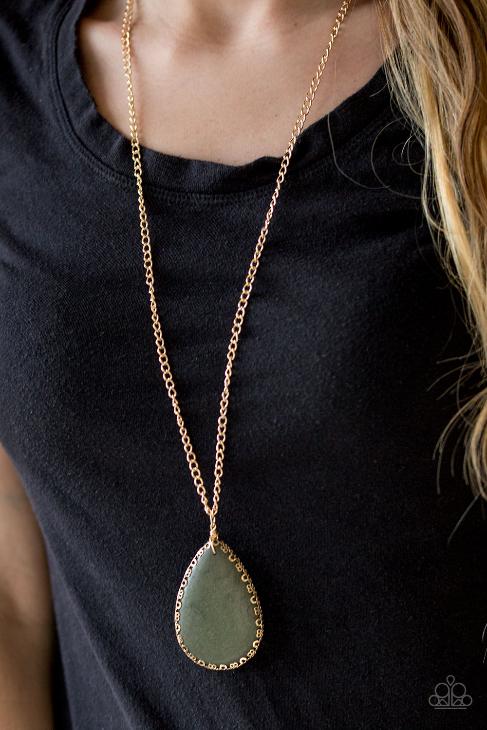 Paparazzi ♥ Stone Magnificence - Green ♥  Necklace