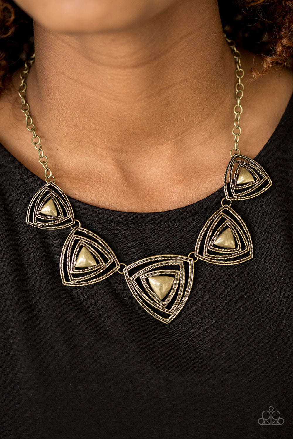 Paparazzi ♥ The Lion QUEEN - Brass ♥  Necklace