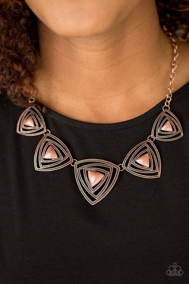 Paparazzi ♥ The Lion QUEEN - Copper ♥ Necklace