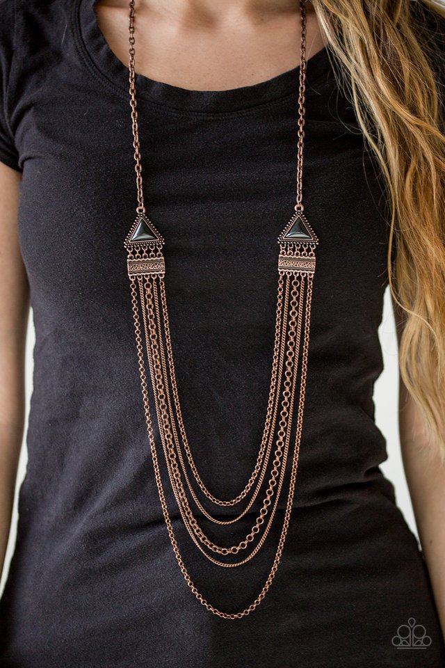Paparazzi ♥ Running With Wolves - Copper ♥ Necklace