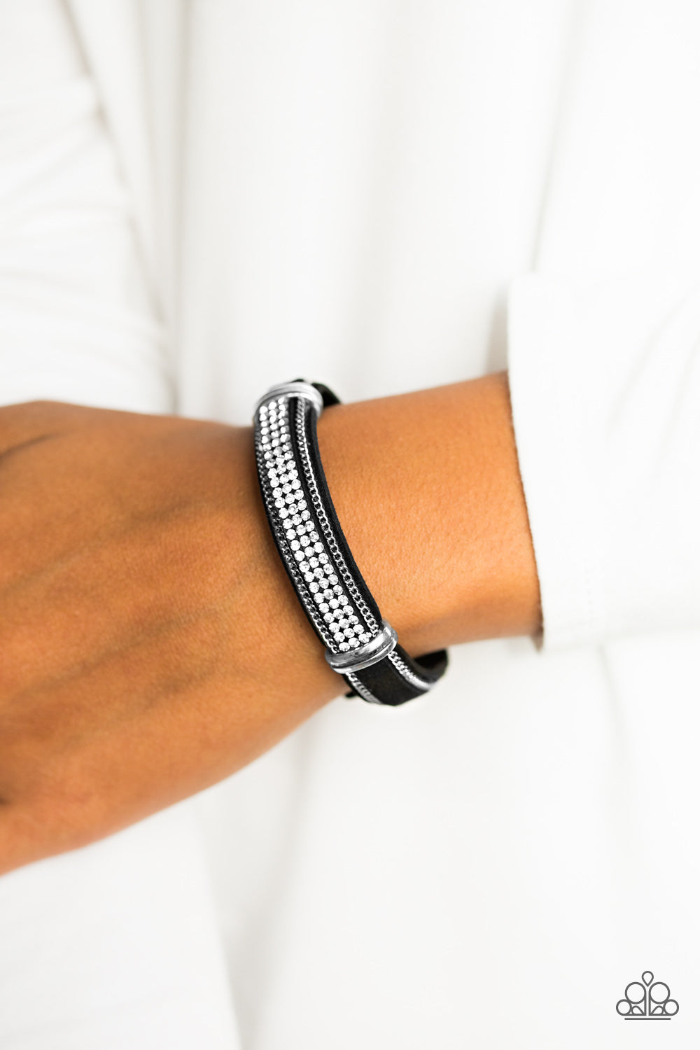 Paparazzi ♥ A Walk In The SPARK - Black ♥  Bracelet