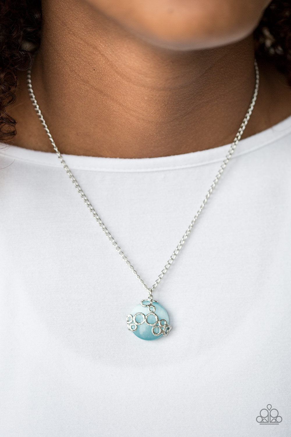 Paparazzi ♥ Bubbles Over - Blue ♥  Necklace