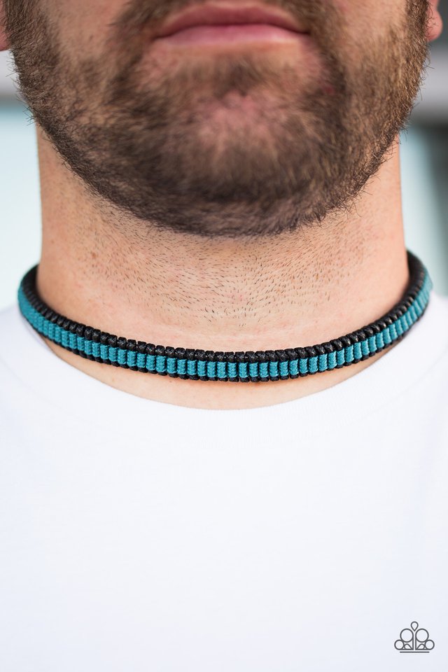 Paparazzi ♥ High-Speed TRAIL - Blue ♥ Necklace