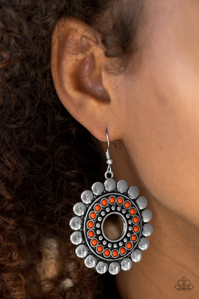 Paparazzi ♥ Wildly Serene - Orange ♥ Earrings