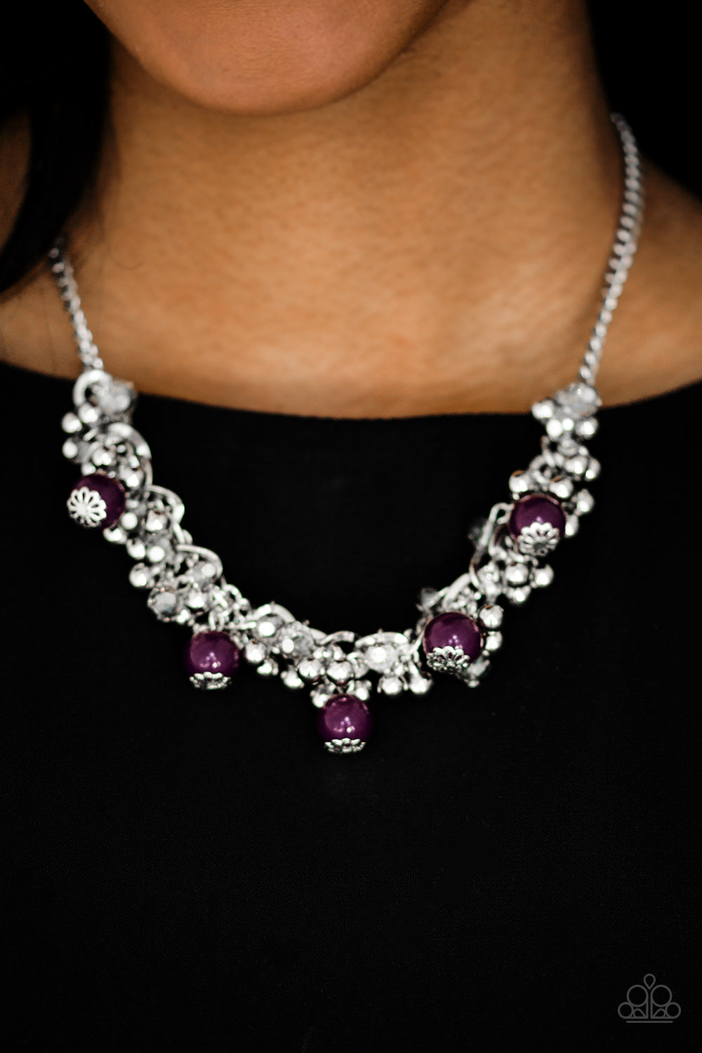 Paparazzi ♥ A Pop Of Posh - Purple ♥  Necklace