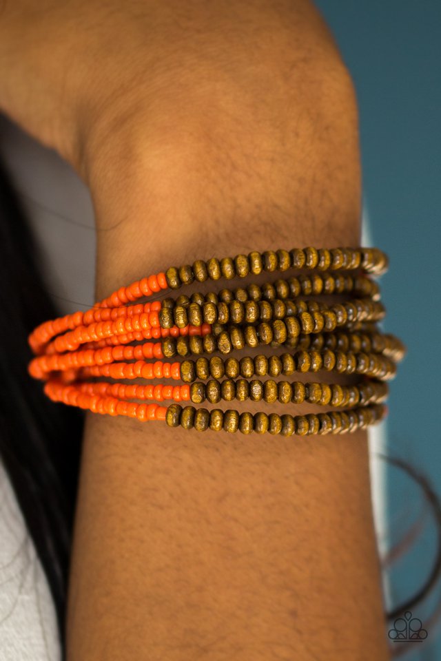 Paparazzi ♥ Across The Grassland - Orange ♥ Bracelet