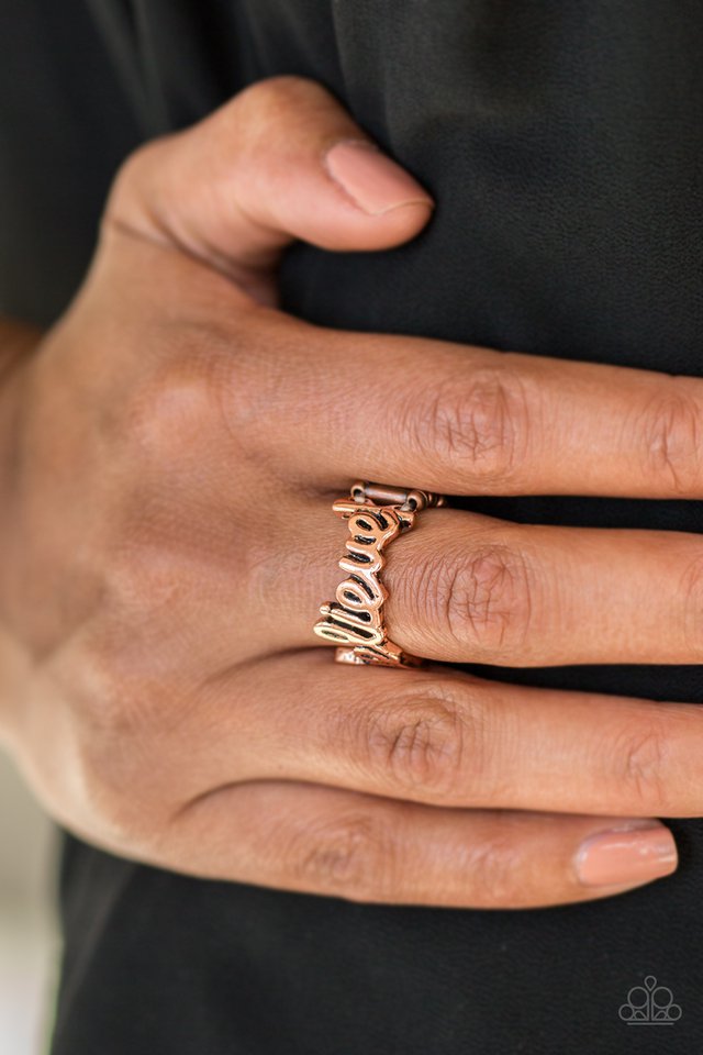 Paparazzi ♥ When You Believe - Copper ♥ Ring