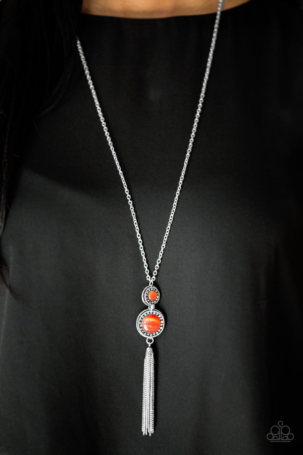 Paparazzi ♥ I WHEEL, If You WHEEL - Orange ♥  Necklace