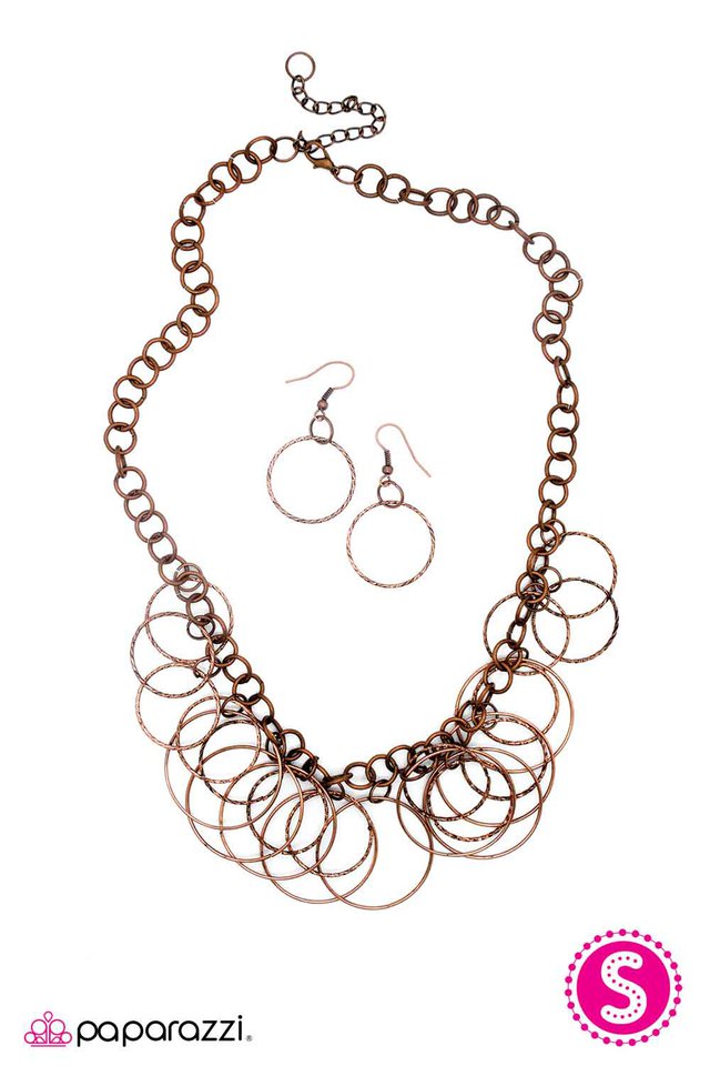 Paparazzi ♥ Get In the Ring - Copper ♥ Necklace