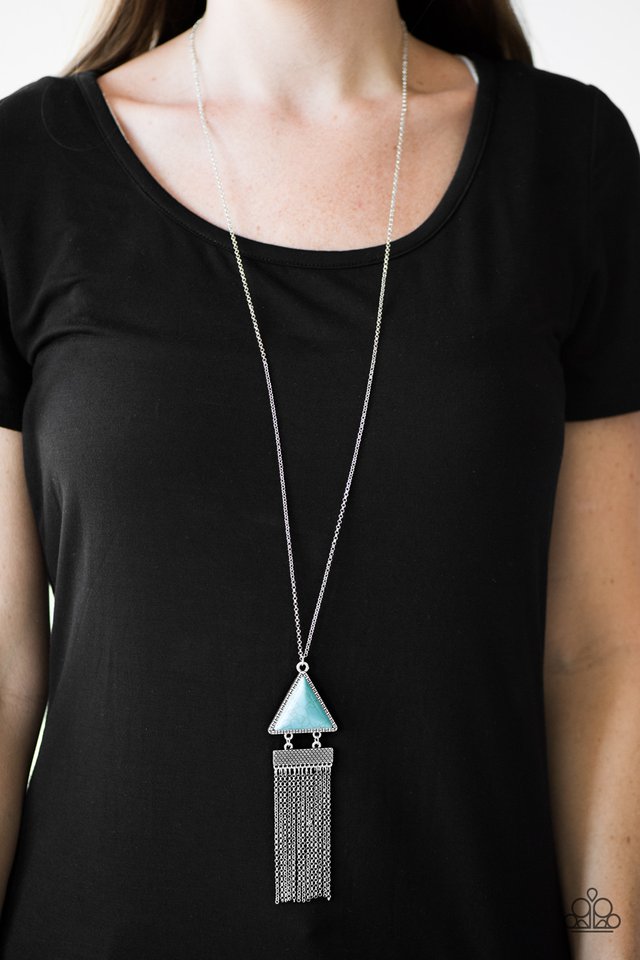 Paparazzi ♥ Point Of The Mountain - Blue ♥ Necklace