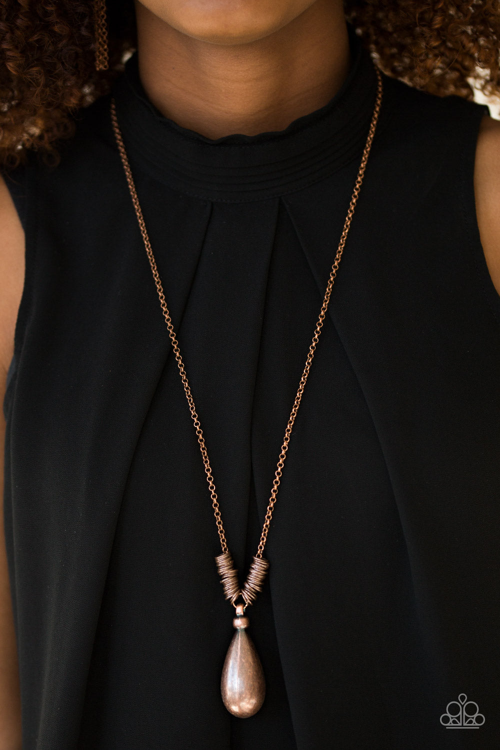 Paparazzi ♥ Just A Drop - Copper ♥  Necklace