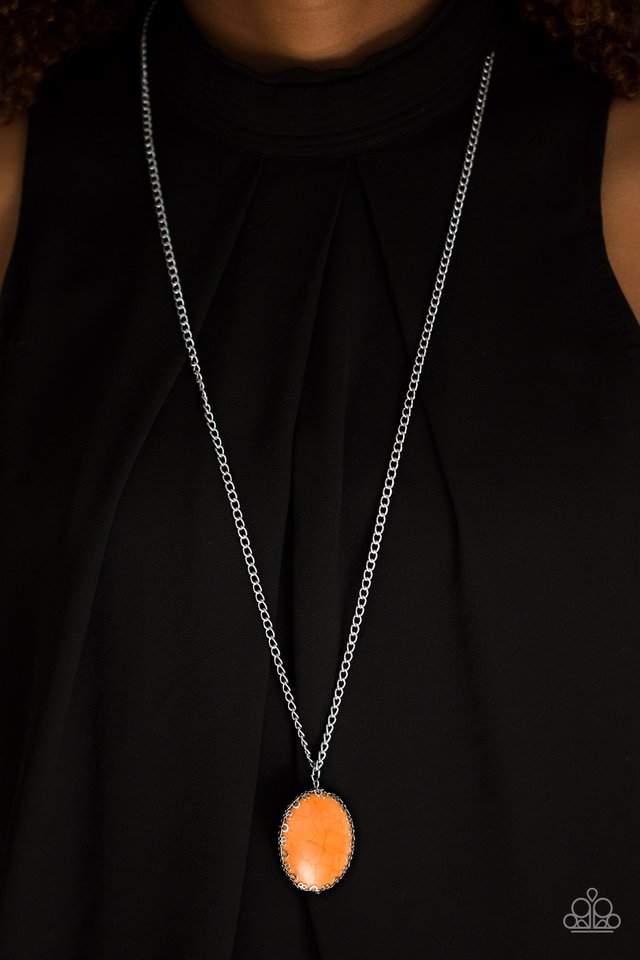 Paparazzi ♥ Ill Never DESERT You - Orange ♥ Necklace