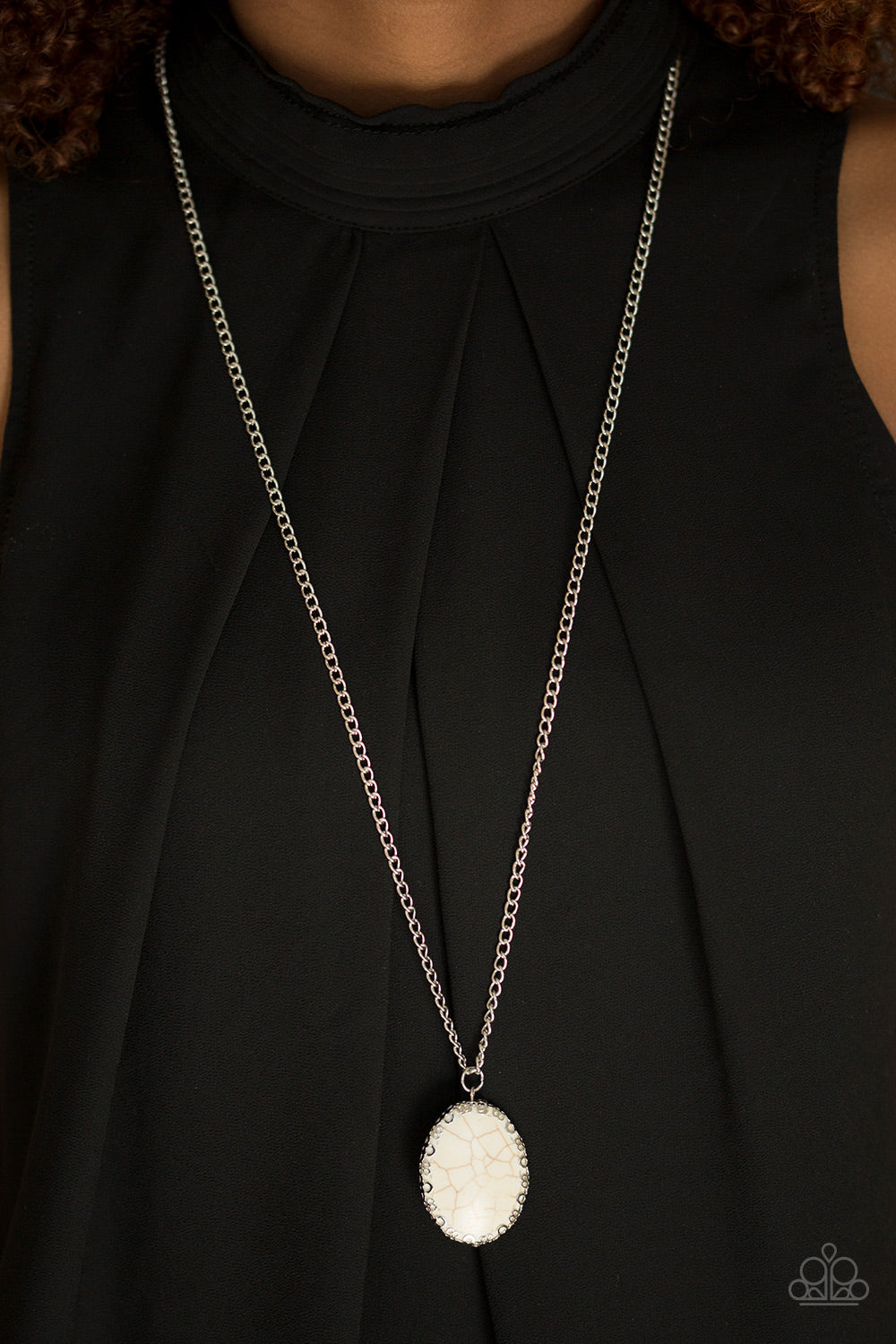 Paparazzi ♥ Ill Never DESERT You - White ♥  Necklace