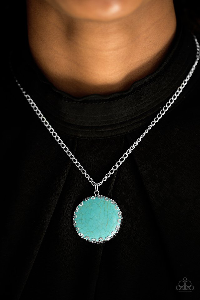 Paparazzi ♥ Stone Desert - Blue ♥ Necklace