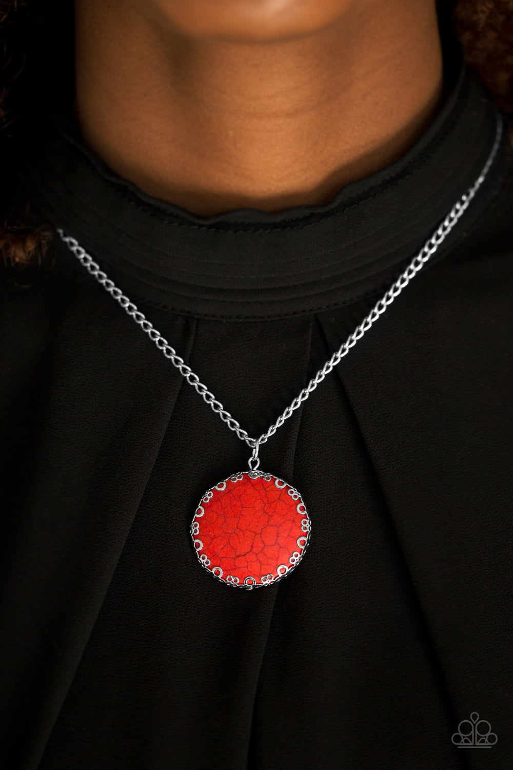 Paparazzi ♥ Stone Desert - Red ♥  Necklace