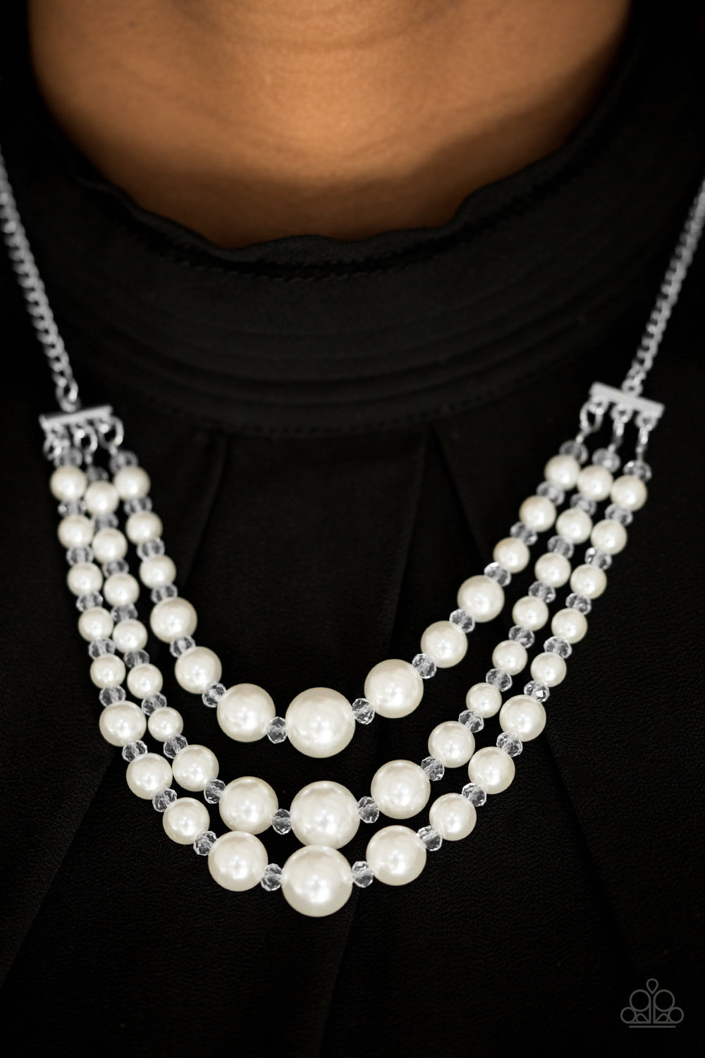 Paparazzi ♥ Spring Social - White ♥  Necklace