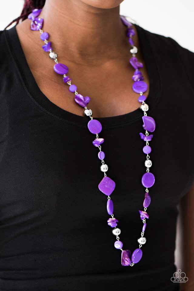 Paparazzi ♥ A World To SEA - Purple ♥ Necklace