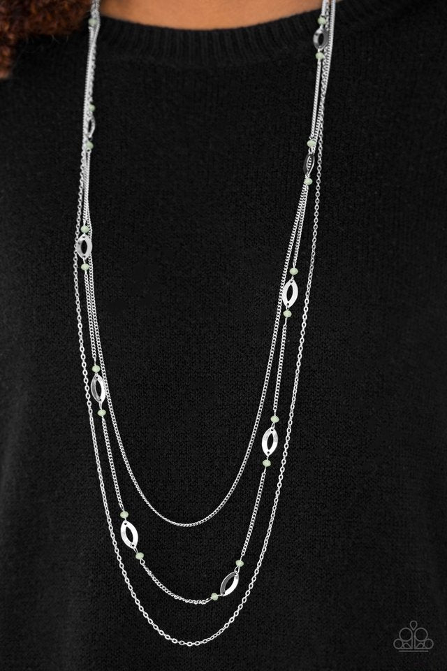 Paparazzi ♥ Afternoon Glow - Green ♥ Necklace