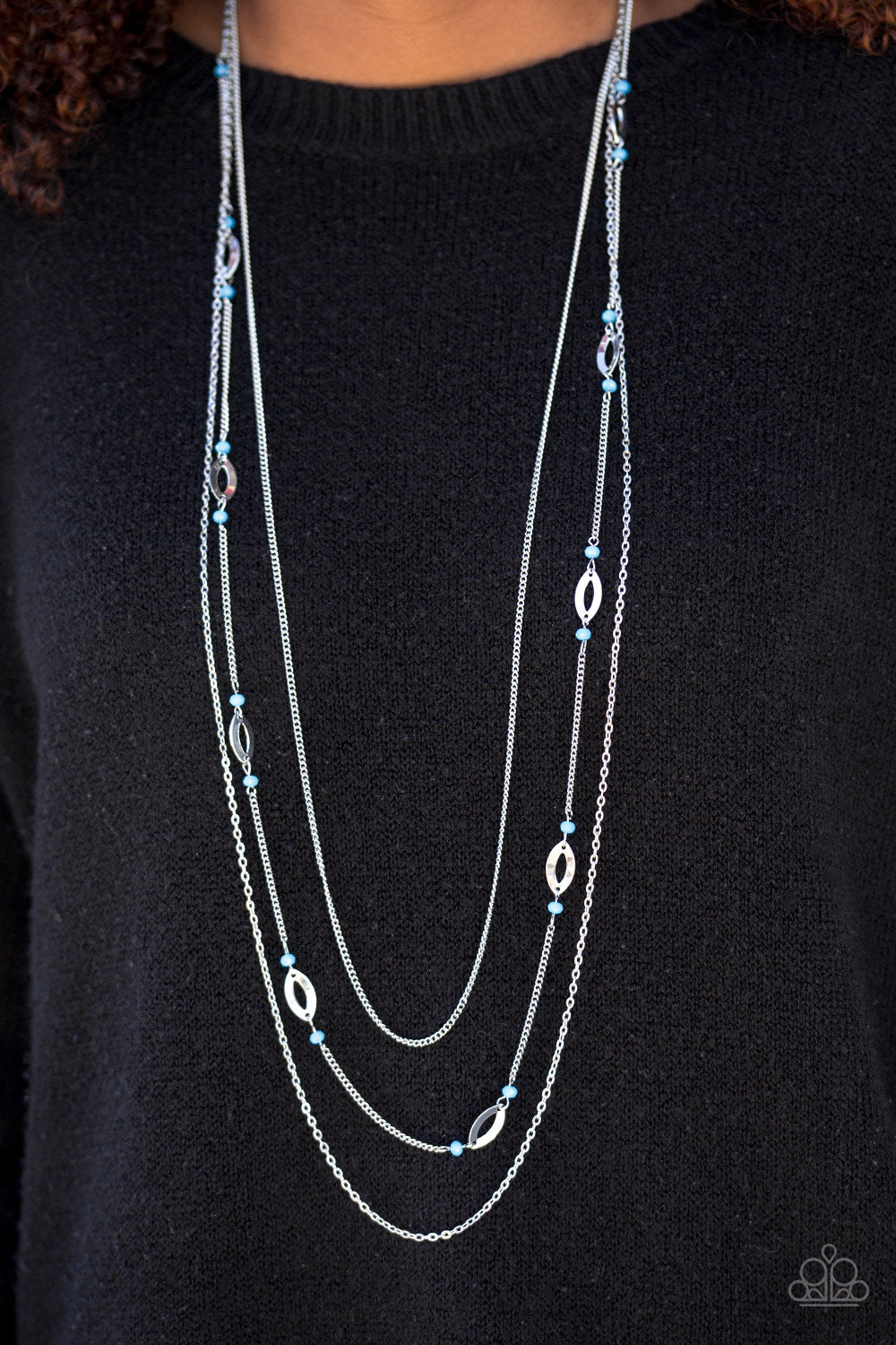 Paparazzi ♥ Afternoon Glow - Blue ♥  Necklace