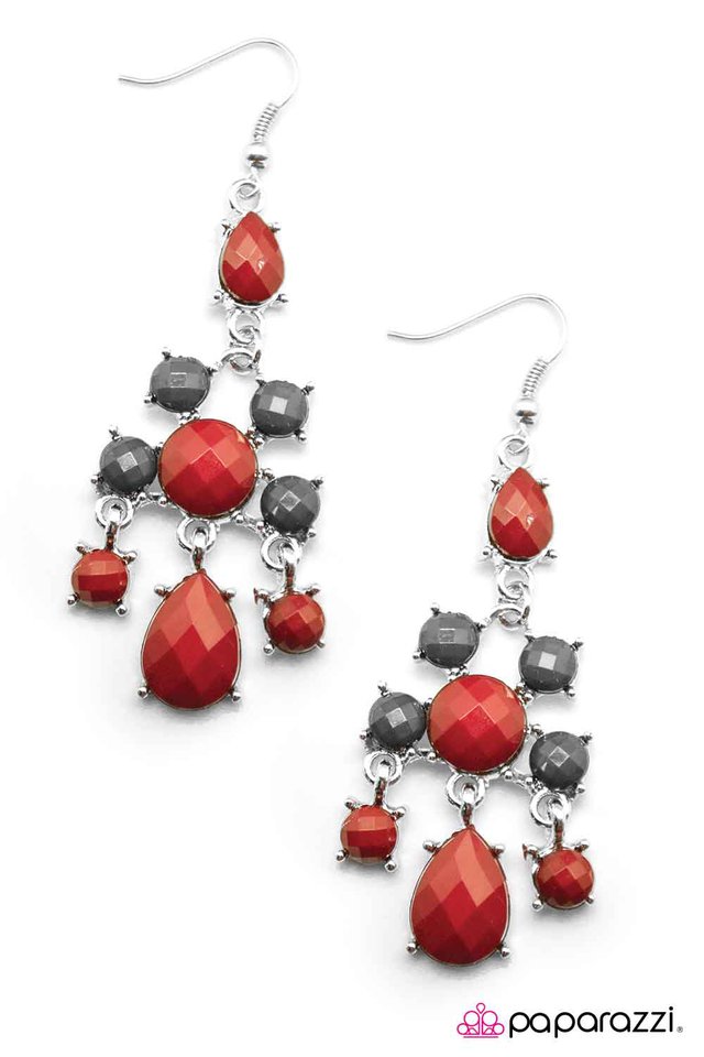 Paparazzi ♥ A Change of Pace - Red ♥ Earrings