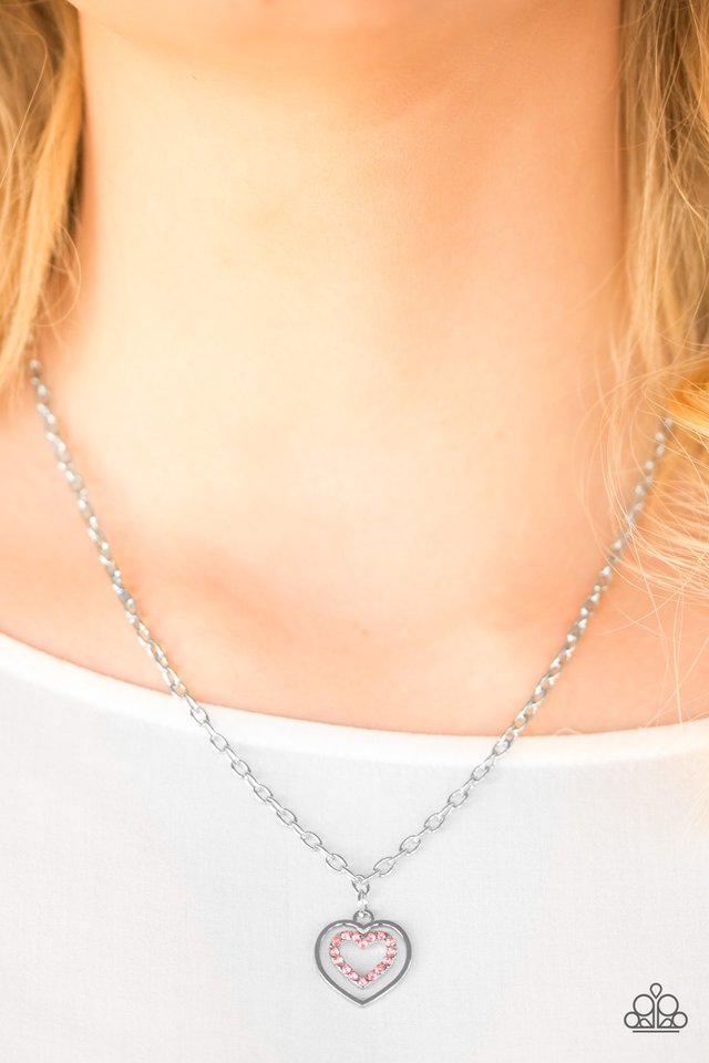 Paparazzi ♥ Heartbreak Hotel - Pink ♥ Necklace