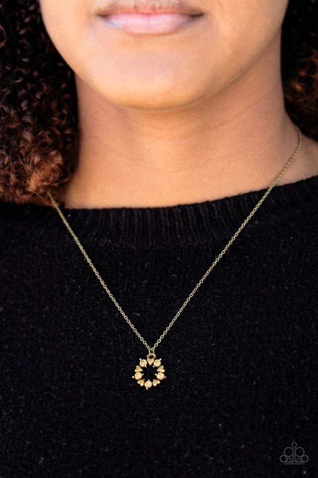 Paparazzi ♥ Always Kiss Me Goodnight - Brass ♥ Necklace
