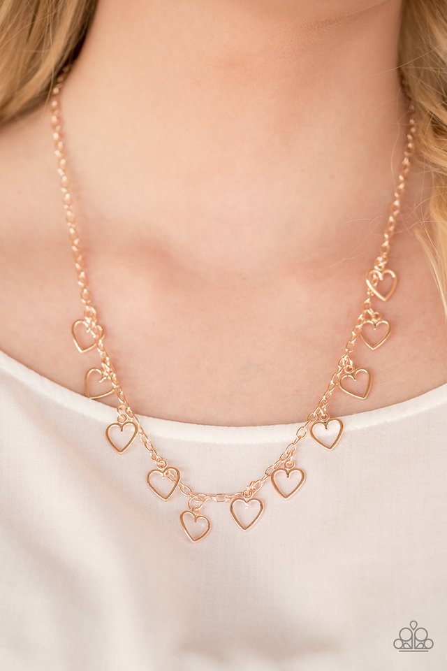 Paparazzi ♥ Im Yours - Rose Gold ♥ Necklace