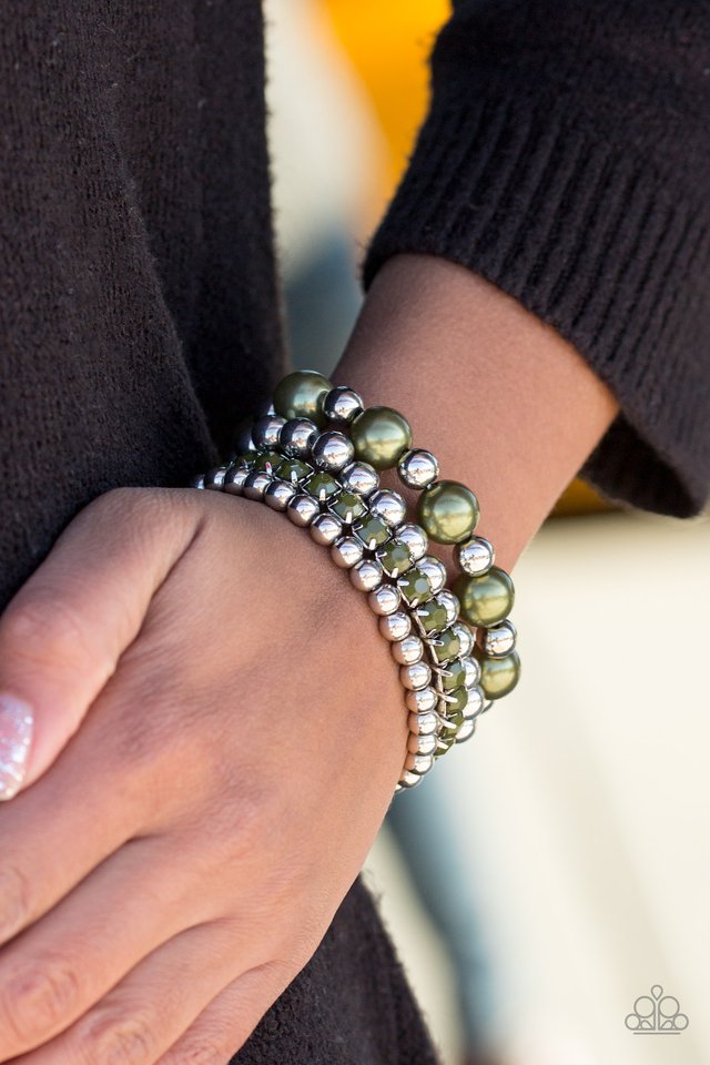 Paparazzi ♥ RITZ Factor - Green ♥ Bracelet