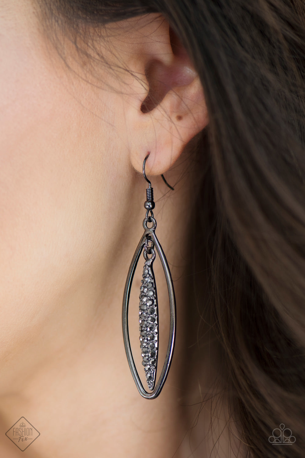 Paparazzi ♥ Sparkle All Day - Black ♥  Earrings