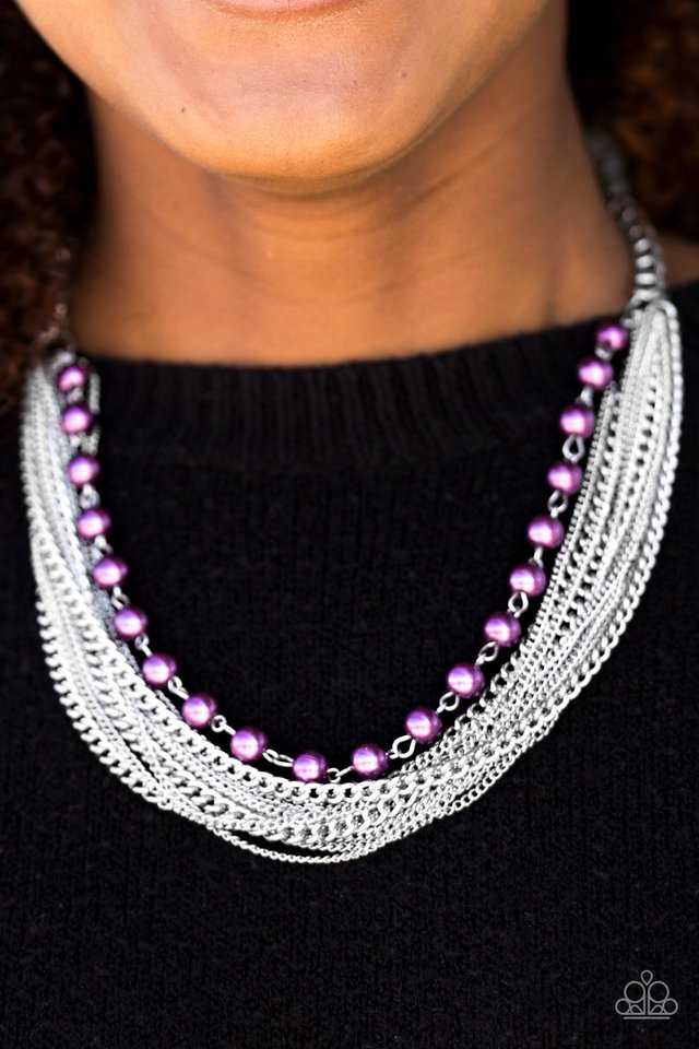 Paparazzi ♥ Fierce Fashion - Purple ♥ Necklace