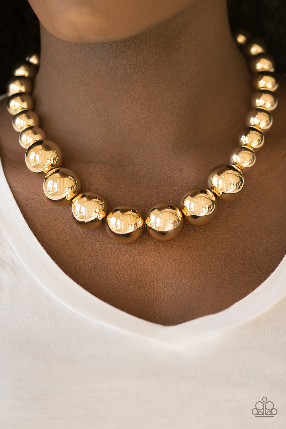 Paparazzi ♥ Glamour Glare - Gold ♥  Necklace