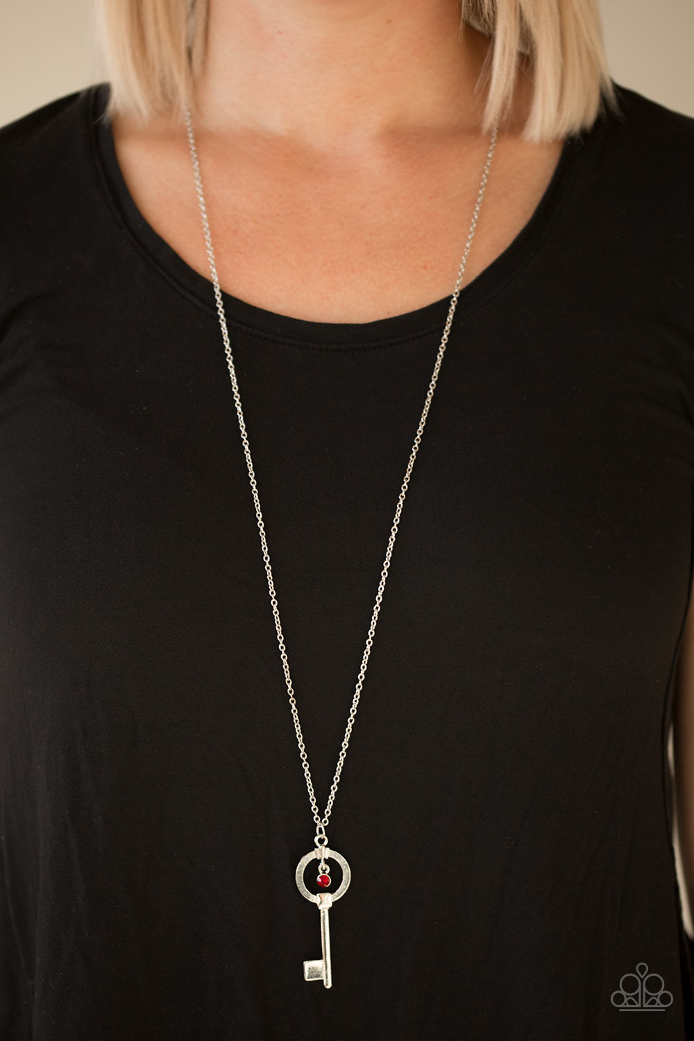 Paparazzi ♥ Open New Doors - Red ♥  Necklace