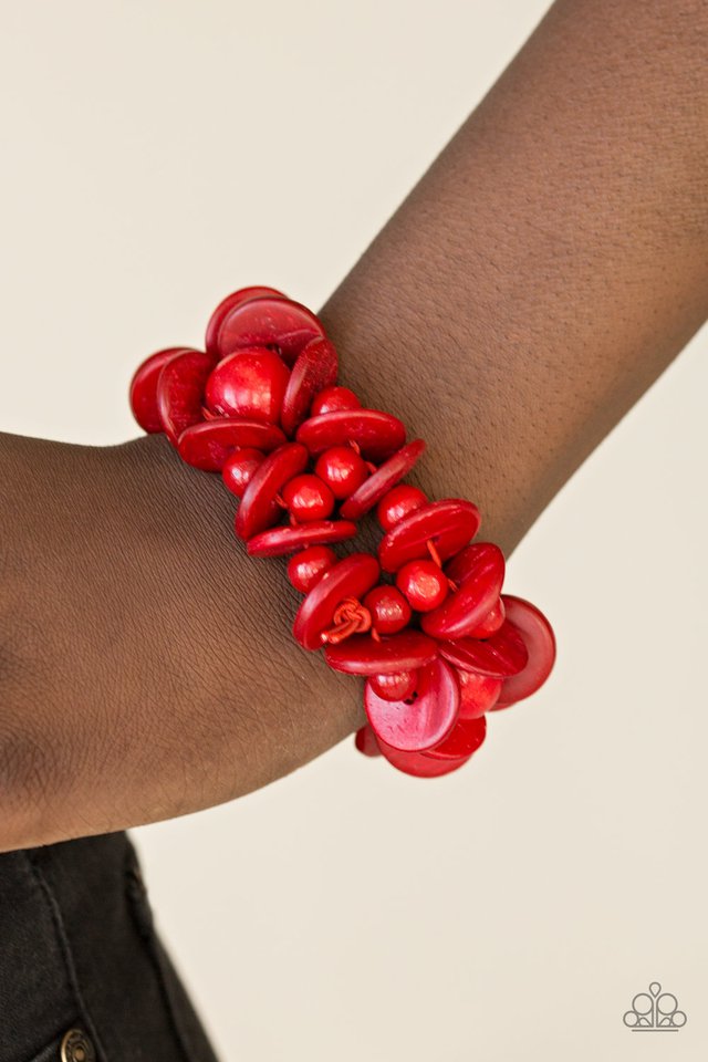 Paparazzi ♥ Tropical Temptress - Red ♥ Bracelet