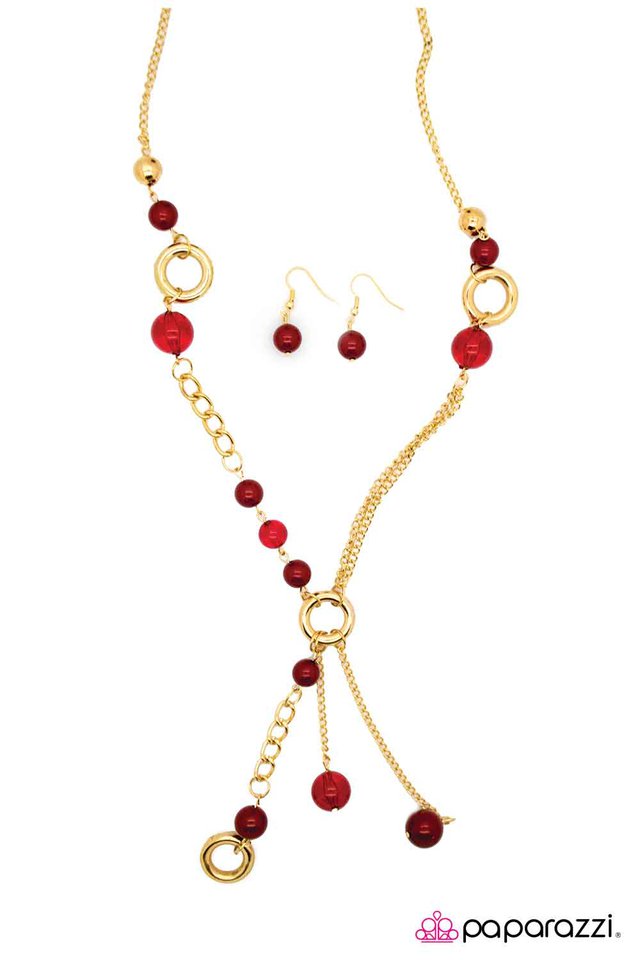 Paparazzi ♥ So Long! - Red ♥ Necklace