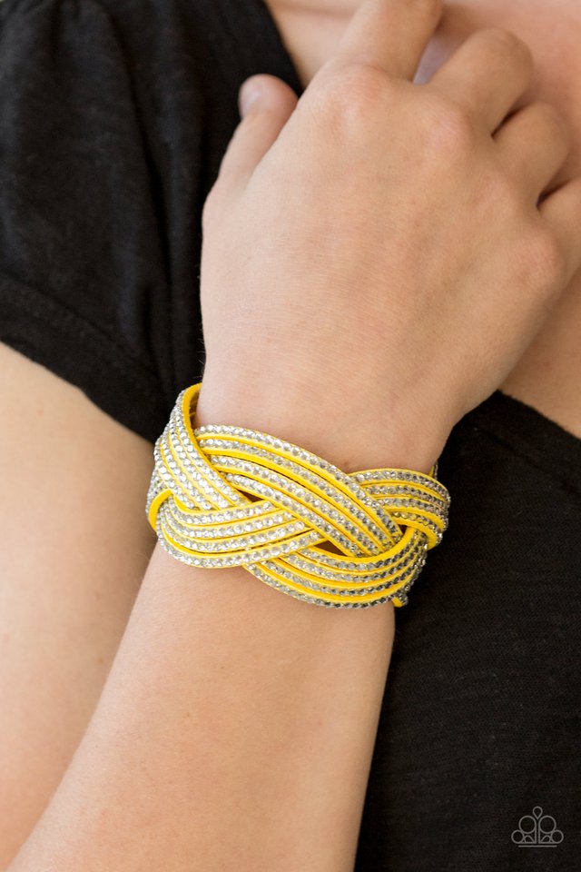 Paparazzi ♥ Big City Shimmer - Yellow ♥ Bracelet