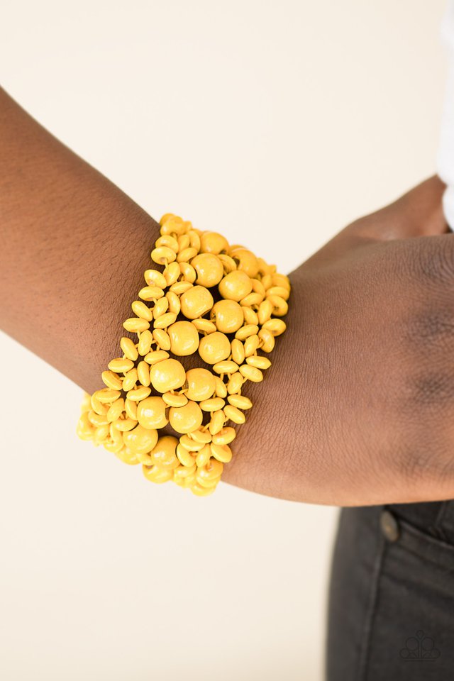 Paparazzi ♥ Tropical Bliss - Yellow ♥ Bracelet