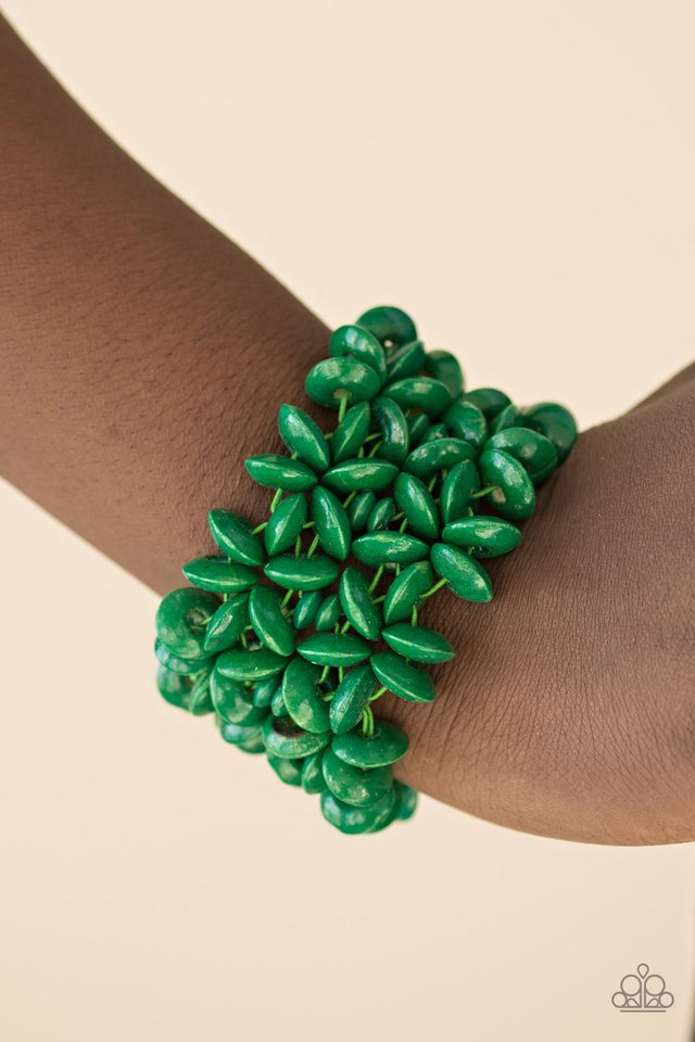 Paparazzi ♥ Hawaii Haven - Green ♥ Bracelet