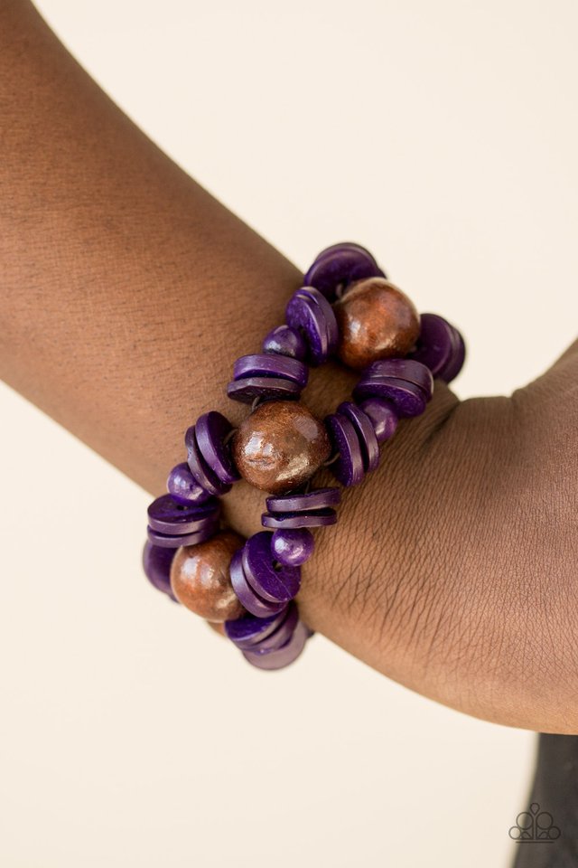 Paparazzi ♥ Fiji Fabulous - Purple ♥ Bracelet