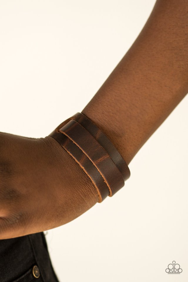 Paparazzi ♥ Road Trip Style - Brown ♥ Bracelet