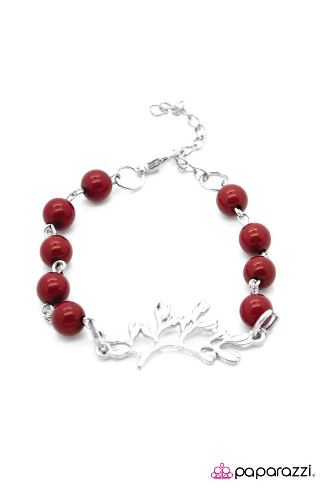 Paparazzi ♥ A Branch in the Mist - Red ♥ Bracelet