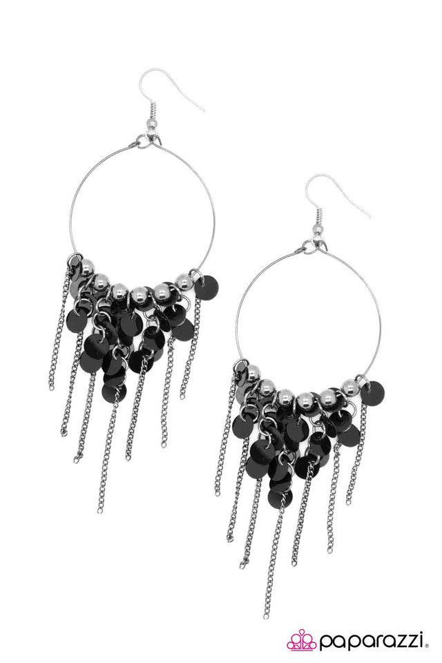 Paparazzi ♥ All That Jazz - Black ♥ Earrings