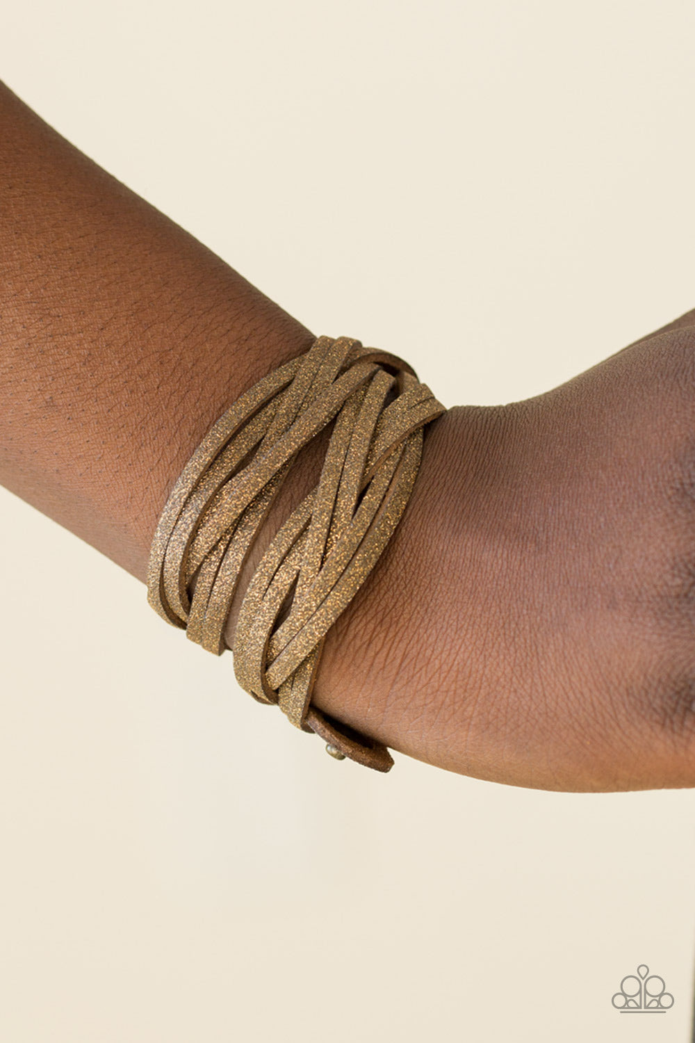 Paparazzi ♥ Shameless Shimmer - Brass ♥  Bracelet